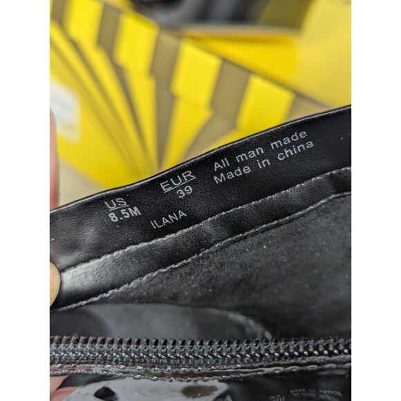 CIRCUS SAM EDELMAN Black Patent "Ilana" Platform Bootie Goth Witchy Retro 8.5 M - Picture 7 of 7